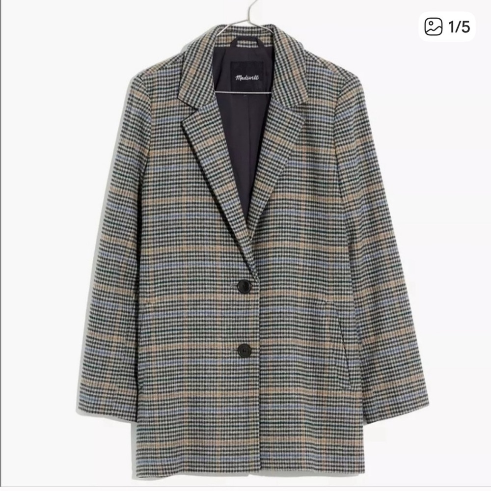 Madewell Dorset Blazer in Bowne Plaid S